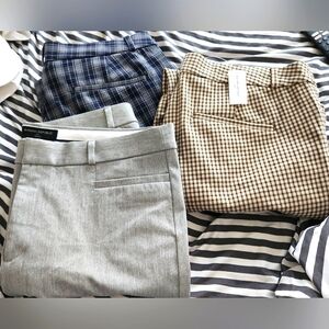 3 pairs of Banana Republic cigarette pants Sz12 NWT